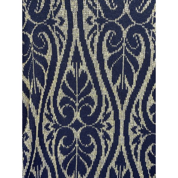 Vintage Fortune Knits Womens Black Glitter Gold Thread Sweater-8441 - Picture 7 of 7